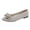 Beige, variant on Women's Ballet Flat Hoes with Bows, Comfortable Toe, Can Be Worn Flat Shoes, Elegant Wedding Party Guest Shoes, Dresses, and Outdoor Shoes,Dark Purple Size 36