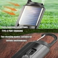 thumbnail image 6 of Solar Rechargeable Hooked Camping Light, 2025 New Vintage Outdoor Tent Ambient Light, Two Charging Modes,3 Gear, IPX4 Waterproof, Portable, with Clip Hook, for Camping, Emergencies (2 Conical), 6 of 8