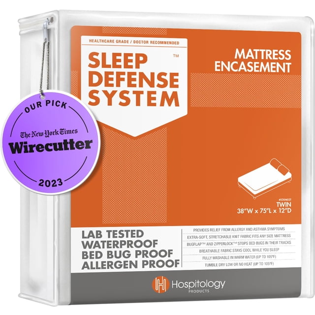 Funda de colchón HOSPITOLOGY PRODUCTS Sleep Defense Twin