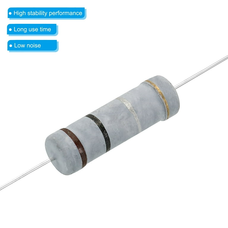 E-Projects 3.9 Ohm Resistors - 1/4 Watt, 5% Tolerance, Pack Of 100, Carbon Film, Breadboard Friendly