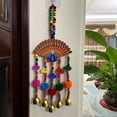 thumbnail image 4 of Bamboo Wall Hanging Handmade Woven Tapestry Ethnic Style Decor For Living Room Office Restaurant Entryway, 4 of 6