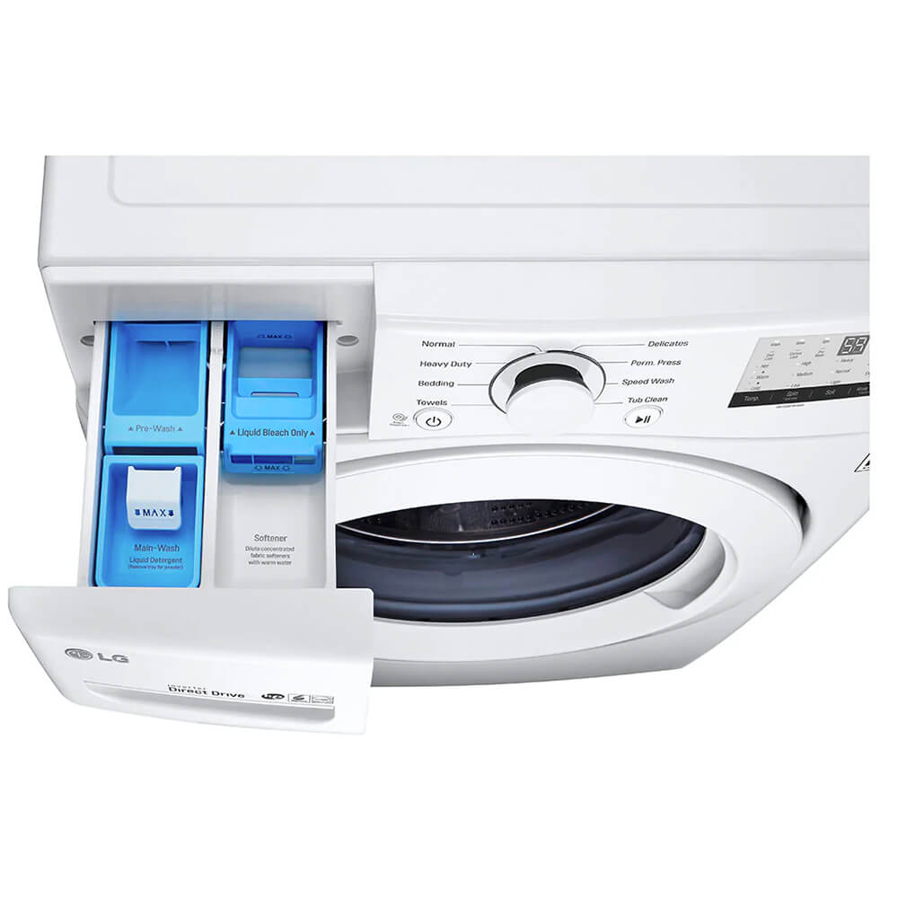 LG WM3400CW 4.5 Cu.Ft. White Electric Front Load Washer - image 4 of 4