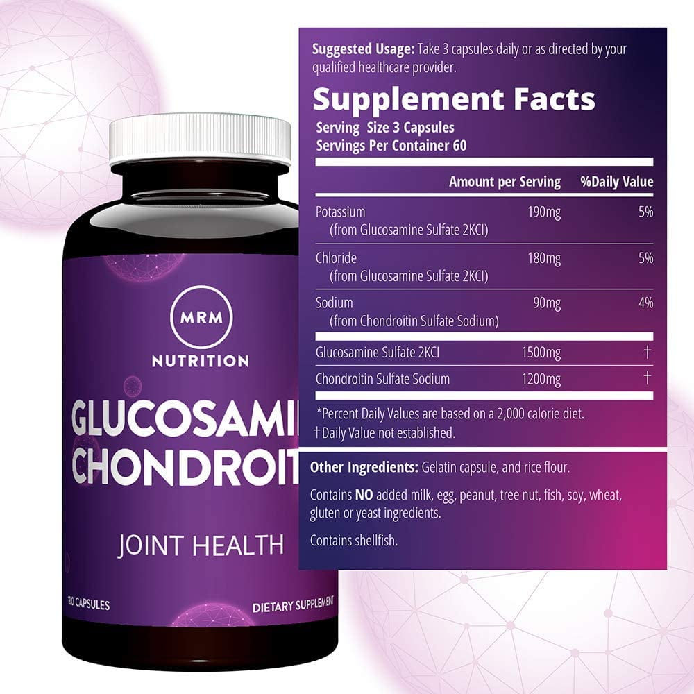 MRM Glucosamine Chondroitin Capsules, 180 Ct