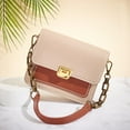 thumbnail image 4 of 1pc PU Leather Bag Chain Strap 23.8 Inch Short Handbag Shoulder Strap Women's Clutch Bag Handle Chain with Bronze Swivel Clasps for DIY Handmade Bag Making Accessories Brown, 4 of 7