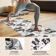 thumbnail image 4 of 74x26 Inch Yoga Towel, Sweat Absorbent Non-Slip Mat for Hot Yoga, Pilates & Fitness,Border Collie Bell Tomato White Pattern, 4 of 5