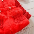 thumbnail image 5 of Baozhu Baby Girls Hooded Coats 1-4Y Winter Thick Warm Wool Fur Jacket Kids Girl Wool Sweater Coat Toddlers Cute Outwear Clothes, 5 of 5