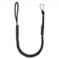 thumbnail image 2 of Bungee Dock Line Boat Rope with Bungee Dock Line Clips Docking Ropes Carabiner Boating for PWC for Pontoon Fishing Boat Kayak Canoe Accs Black 2pcs, 2 of 9