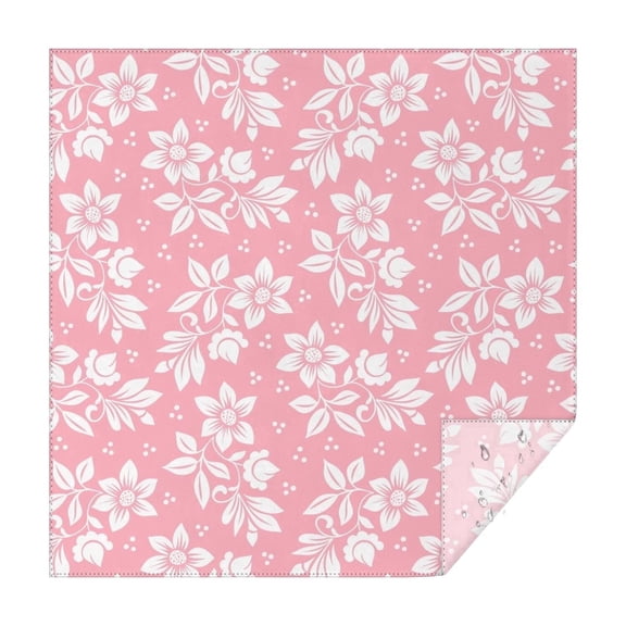 42x42 Inch Waterproof Square Tablecloth, Thickened Polyester Table Cover for Dining & Parties, Floral Print