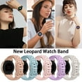 thumbnail image 5 of ANTSHARE Engraved Band Compatible with Samsung Galaxy Watch 6/5/4/Active 2 40mm 44mm/Watch 5 Pro 45mm/Watch 6 Classic/Watch 3 41mm Women, 20mm Cute Soft Silicone Sport Strap, 5 of 7