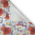 thumbnail image 4 of Ambesonne Colorful Valance Pack of 2, Poppy and Daisy Flower, 54"X12", Lavender Scarlet, 4 of 5