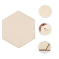 thumbnail image 5 of Pawsdot 25Pcs Hexagon Wood Adornments Light Yellow Wooden Name Labels for Wedding Decoration, 5 of 8