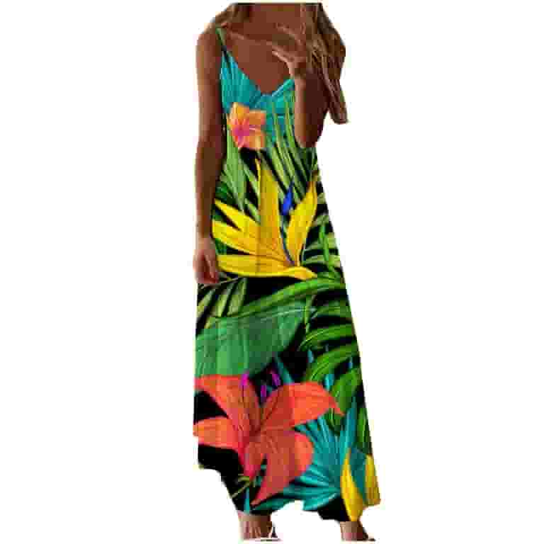 Lastesso Hawaiian Plus Size Aloha Beachy Dress for Women Lastesso Hawaiian Plus Size Aloha Beachy Dress for Women