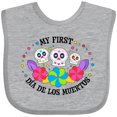 thumbnail image 3 of Inktastic My 1st Dia De Los Muertos with Sugar Skulls and Flowers Boys or Girls Baby Bib, 3 of 4