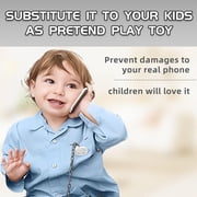 Fake Phone Dummy PropPhone, Black Screen DecoyPhone Pear Phone Non-Working Phone 16 Pro for Kid Play, DisplayPhone Look Like RealPhone pro max16 (16,Black,BlackScreen)