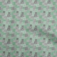 thumbnail image 1 of oneOone Rayon Sea Green Fabric Mix Ikat Craft Projects Decor Fabric Printed By The Yard 56 Inch Wide, 1 of 4