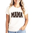 thumbnail image 5 of Mama and Mini Leopard Checkered Matching Shirts Mommy and Me Trendy Graphic Tee - SOLD SEPARATELY Natural Shirt Adult 2XL, 5 of 7