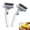 White*2, variant on Dematting Comb for Dogs and Cats, Undercoat Rake Pet Brush for Long Hair, Dual-Sided Pet Grooming Brush Removes Tangles Knots and Loose Fur, Deshedding Grooming Tool for Pets Lover Families