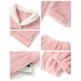 thumbnail image 5 of UVN Winter Pajamas for Women Fuzzy Loungewear Sets Ladies Fleece Long Sleeve Tops and Long Pants 2 Piece Sleepwear, 5 of 8