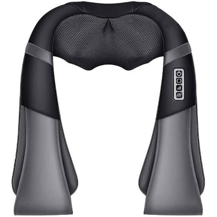 Shiatsu Neck Shoulder Massager Electric Back Massage with Heat Deep Kneading Tissue Massage for Muscles Alleviate discomfort Relax in Car Office and Home