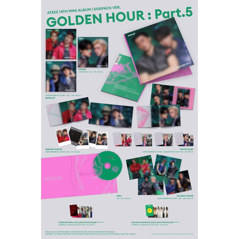 ATEEZ - GOLDEN HOUR : Part.5 (DIGIPACK UNIT VER.) (Walmart