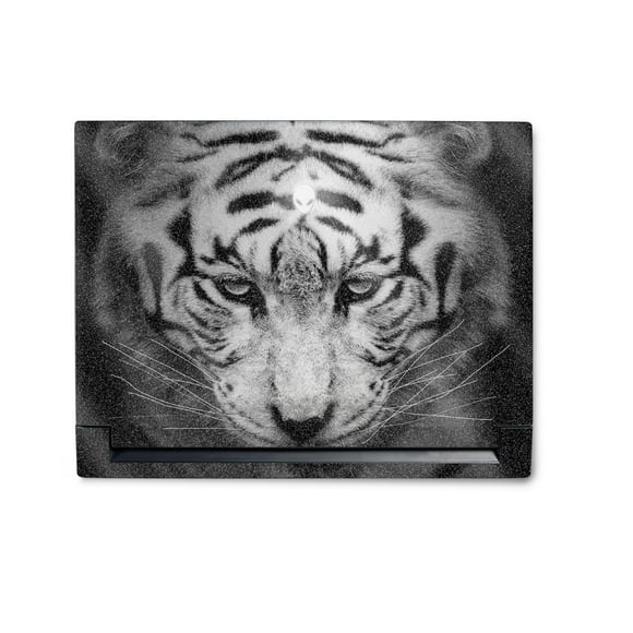 High-Gloss Glitter Wrap Kit for Alienware M18 R1 2023 - Mono Tiger Design. Durable, Easy to Apply, Change Styles. Made in USA.