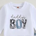 thumbnail image 6 of NOLDARES Toddler Boy Fall Winter Outfits 2pcs Clothes Set Print Long Sleeve Pullover Sweatshirt + Joggers Pants Casual Clothing(Blue,18M/90), 6 of 6