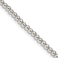 thumbnail image 7 of 925 Sterling Silver 3mm Beaded Box Chain 18 Inch, 7 of 7