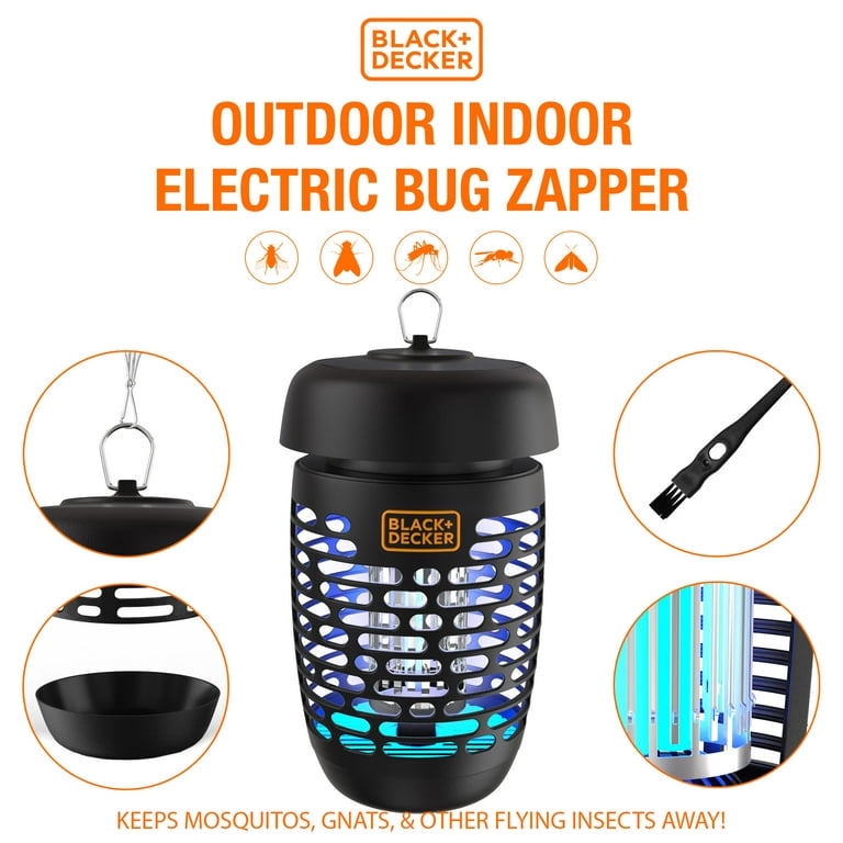 BLACK+DECKER Bug Mosquito Zapper Indoor and Outdoor Mosquito Killer and Fly  Zapper