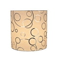 thumbnail image 3 of Aspen Creative 31234 Transitional Drum (Cylinder) Shape Spider Construction Lamp Shade in White, 8" wide (8" x 8" x 8"), 3 of 5