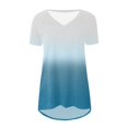 thumbnail image 4 of Patlollav Womens Plus Size Clearance $5 T-Shirts Long Shirt Short Sleeve Summer V-Neck Casual Basic Tunic Tops, 4 of 6