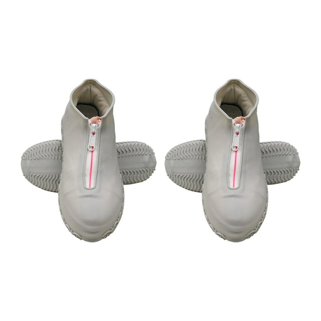 Youkk Lightweight And Fashionable Waterproof Shoe Cover For Unisex – Stay Dry And Look Light gray.White 1Set