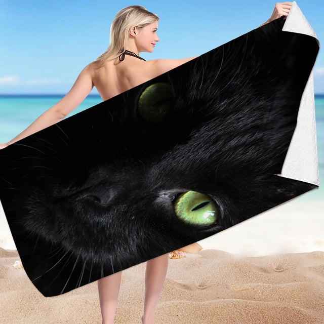 LSLJS Beach Serviette de Plage Été Essentials Serviettes de Plage en Microfibre Super Légères Serviette de Bain Colorée Couverture de Plage Résistante au Sable Serviette Multi-Usage pour Voyage Piscine 30x60 Pouces