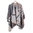 thumbnail image 4 of Femmes Hiver Chaud Surdimensionné Imprimé Couverture Cape Châles Cardigans, 4 of 9