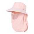 thumbnail image 1 of Sombrero para el sol con solapa para el cuello, visera para la cara, sombrero de pesca, gorra de playa de verano, transpirable Rosa, 1 of 9