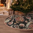 thumbnail image 5 of Bingfone Christmas Tree Skirt Mat Christmas Decoration Interior 36" -Paisley6, 5 of 6