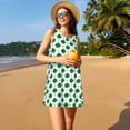 thumbnail image 3 of Lsque St. Patrick’s day Pattern Summer Dresses for Women – Sleeveless T-Shirt Swing Sundress, Perfect for the Beach and Casual Days, 3 of 7