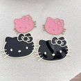 thumbnail image 3 of Accesorios de aleación con dibujos animados de Hello Kitty rosa para niños, divertidos, para teléfono, con parche grande en blanco y negro, 3 of 5