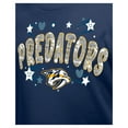 thumbnail image 5 of Girl's Youth New Era  Navy Nashville Predators Flip Sequin T-Shirt, 5 of 6