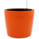 thumbnail image 1 of Maceta redonda de plástico con autorriego y indicador de agua Apuakthei para interior y exterior (naranja), 1 of 5