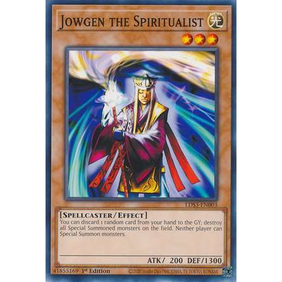 YuGiOh Legendary Duelists: Season 3 Common Jowgen the Spiritualist LDS3-EN003