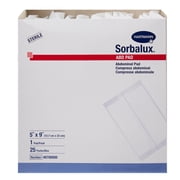 Sorbalux ABD Pad, Sterile, 1-Ply Abdominal Pad, 5 in x 9 in, 25 Count, 1 Pack