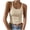 Beige, variant on Women's Camisole Tops Round Neck Sleeveless Fitted Tank Tops Casual Summer Vacation Party Night Out Club Fashion Solid Color Pullover Blouses, Beige XXL