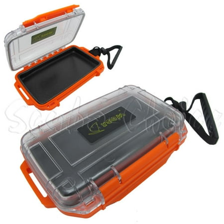 Scuba Choice Diving Dive Waterproof Orange Dry Box Case Container w/