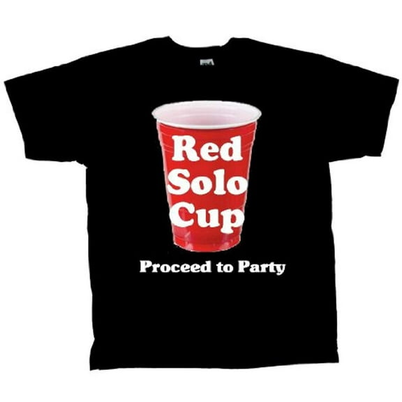 Mens Beer Tshirt Red Solo Cup Proceed To Party RIP Toby Short Sleeve T-shirt-4xl