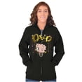 thumbnail image 3 of Betty Boop Bling Drip Paint Splatter Women Plus Size Zipper Hoodie Brisco Brands 3X, 3 of 5