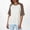 Khaki, variant on Women's T-Shirts Short Sleeves Crew Neck Basic Tees Spring Tops Casual Outfits for Women