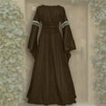 thumbnail image 2 of JINMGG Womens Plus Size $5 Women's Vintage Celtic Medieval Floor Length Renaissance Gothic Cosplay Dress Khaki XXXXXL, 2 of 3