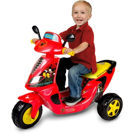Disney Mickey Mouse 6-Volt 3-Wheel Scooter Battery-Powered Ride-On