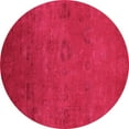 thumbnail image 1 of Ahgly Company Indoor Round Oriental Pink Industrial Area Rugs, 8' Round, 1 of 4