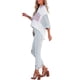 thumbnail image 4 of Txlixc Blusa de mujer Contraste Color Costura Manga larga Solapa Cierre de botón Suelta Versátil Camisa casual Tops Txlixc  Moda, 4 of 9